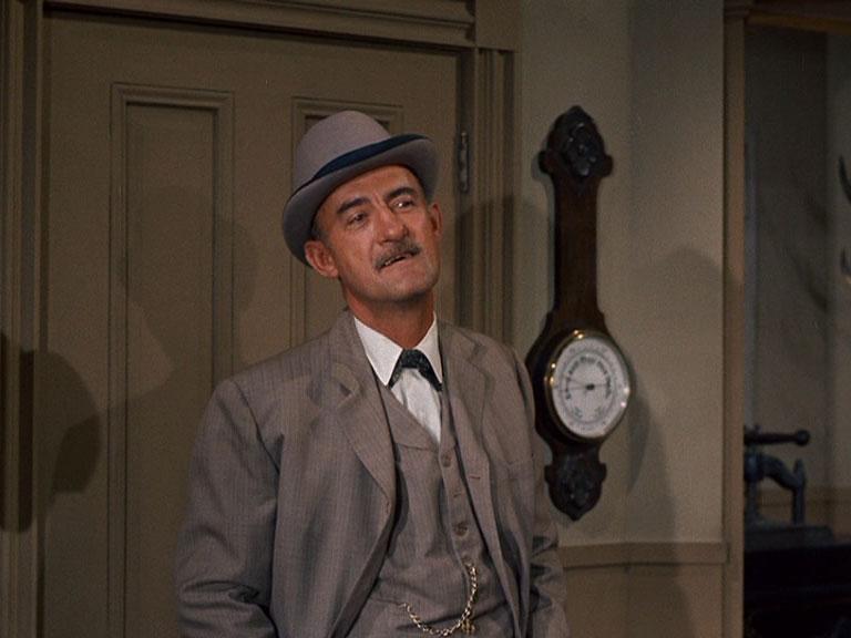 Dan Sheridan as Jake Summers, the Birdcage Saloon’s loyal bartender, often involved in the happenings of Laramie, providing comic relief and support to the main cast