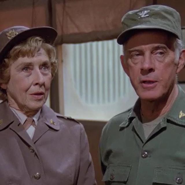 Colonel Potter with a fellow officer, showcasing his ability to lead with authority while still being approachable to his colleagues