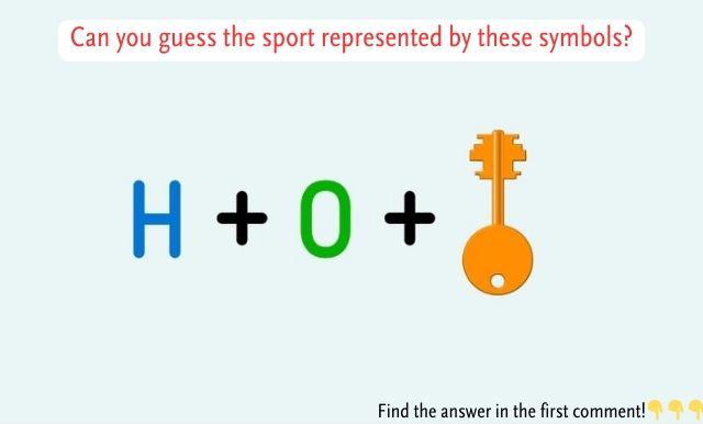 A tricky visual puzzle: Can you figure out the sport represented by these symbols?
