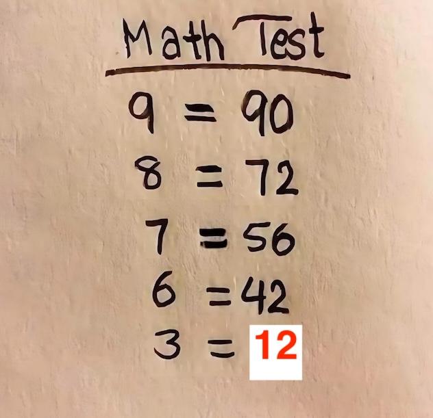 The correct answer is 12! If you followed the pattern correctly, you would have arrived at this number. Did you solve it?