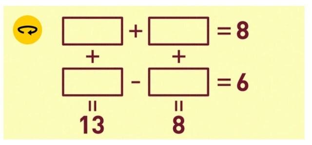 Can you figure out which numbers fill the boxes to solve this tricky equation? Test your math skills!