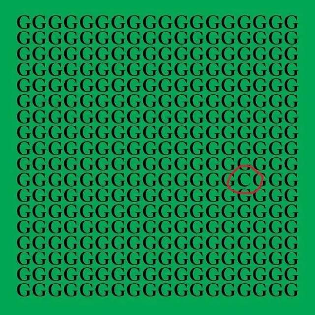 Did you manage to find the 'C' among all the 'G's? Here's the answer!