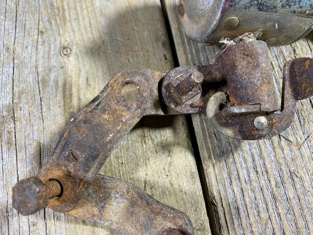 A detailed shot highlighting the operational parts of the vintage bicycle light generator, a must-have accessory for cyclists of the past