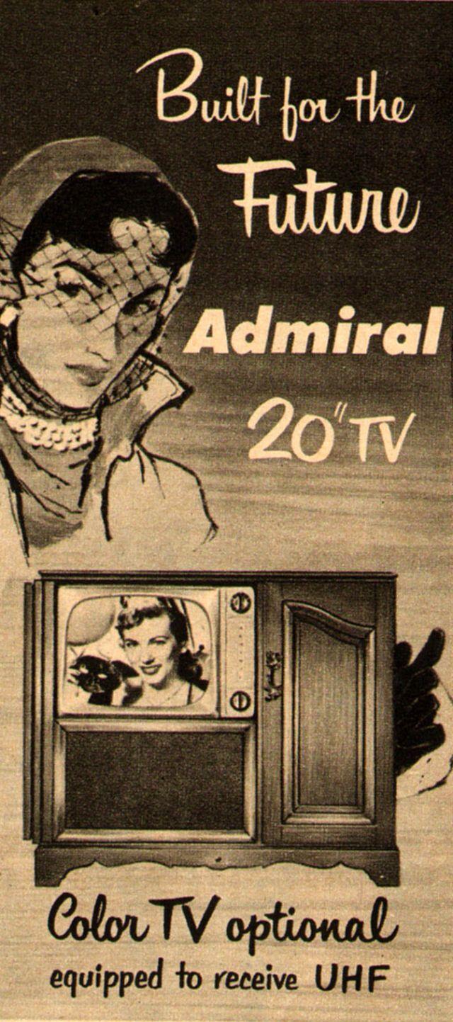 Admiral Television, 1951: Quality and reliability in every screen, making family viewing a real treat