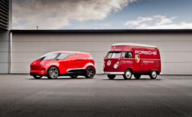 The Porsche Vision Renndienst concept honors the legacy of the classic race service van, blending history with cutting-edge technology.