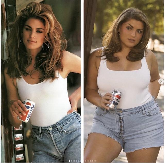 Gabriella's recreation of Cindy Crawford’s chic, timeless looks for all body types.