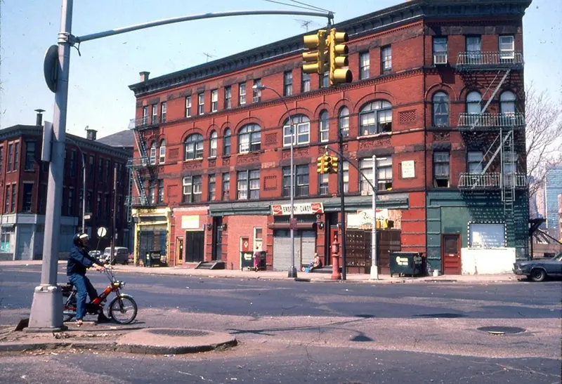 Jackson Avenue at Eleventh Street, 1980—a snapshot of the changing landscape of the city.