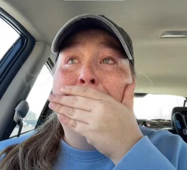 Jessica Higgs, deeply moved, reflecting on the experience that made her a hero.