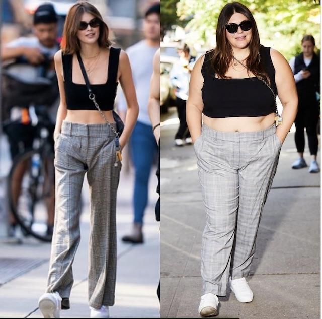 Katie Sturino Nails Kaia Gerber’s Trendy Look