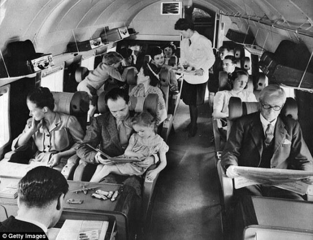 Passenger Robert Moutal reminisced about the ‘golden age’ of aviation, noting that flights were far from smooth—planes shook more, and turbulence was a common challenge. (Stock image)
