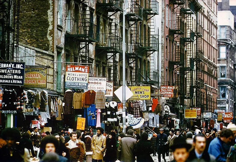 The Lower East Side in the mid-’70s—Orchard Street between Stanton and Rivington, photographed by Susan Saunders.