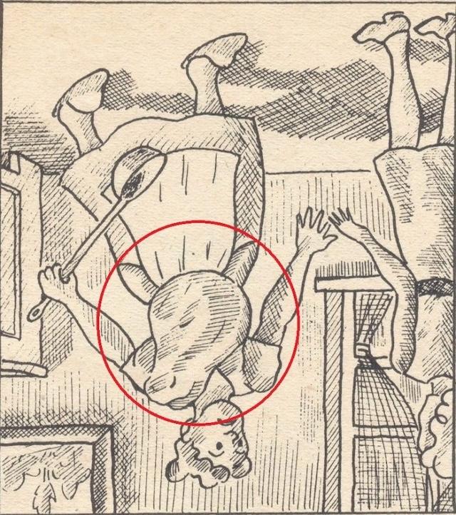 Rotate the image to easily spot the donkey—it blends in at first but stands out from a different angle