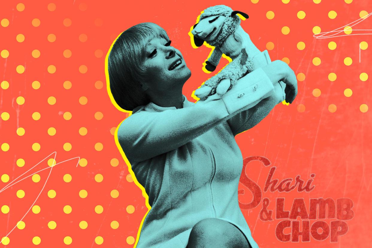 A captivating new documentary unveils the unforgettable journey of Shari Lewis and her cherished puppet, Lamb Chop. (Photo illustration: Yahoo News; photos: Getty Images) (Getty)