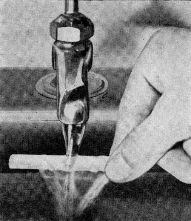 A cigarette wrapped in waterproof paper – keeping your smoke dry no matter the weather.