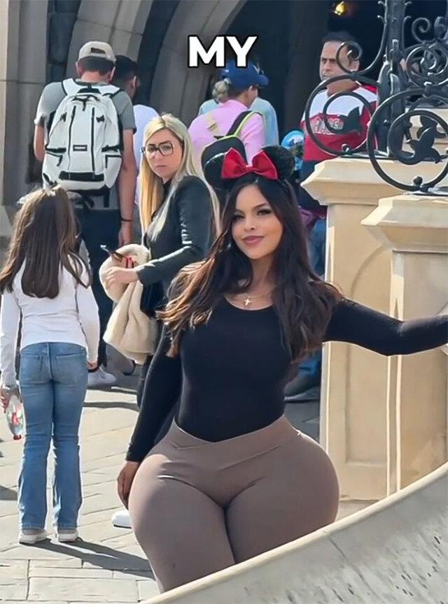 "All she wanted was to enjoy herself like everyone else," but her day at Disneyland was tainted, said the social media influencer.