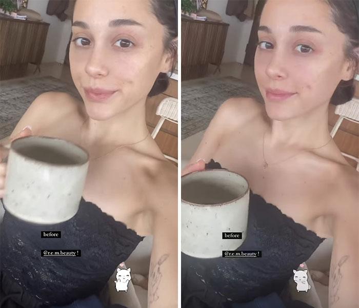 Ariana Grande: No-Makeup Selfie Before Getting Ready for the Day