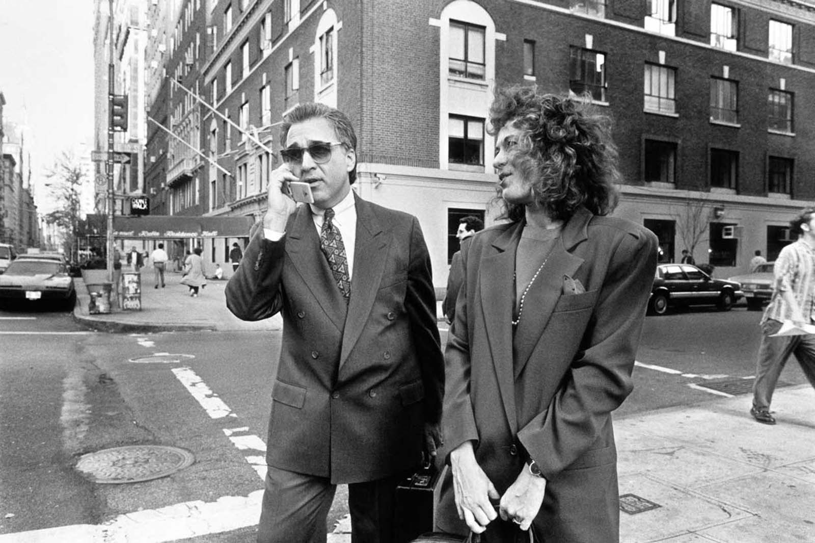 By the early ’90s, mobile phones had shrunk slightly, yet they still remained substantial in size, a far cry from the sleek models we know today.