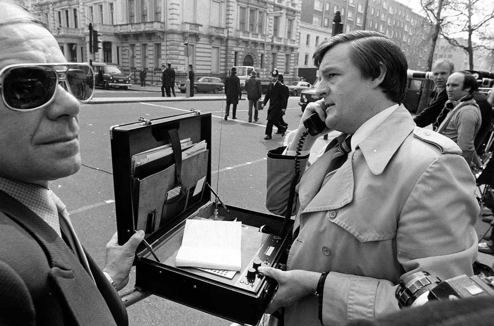 In 1983, a reporter in Kensington, London, was spotted using one of the pioneering mobile phones that were slowly transforming how the world communicated.