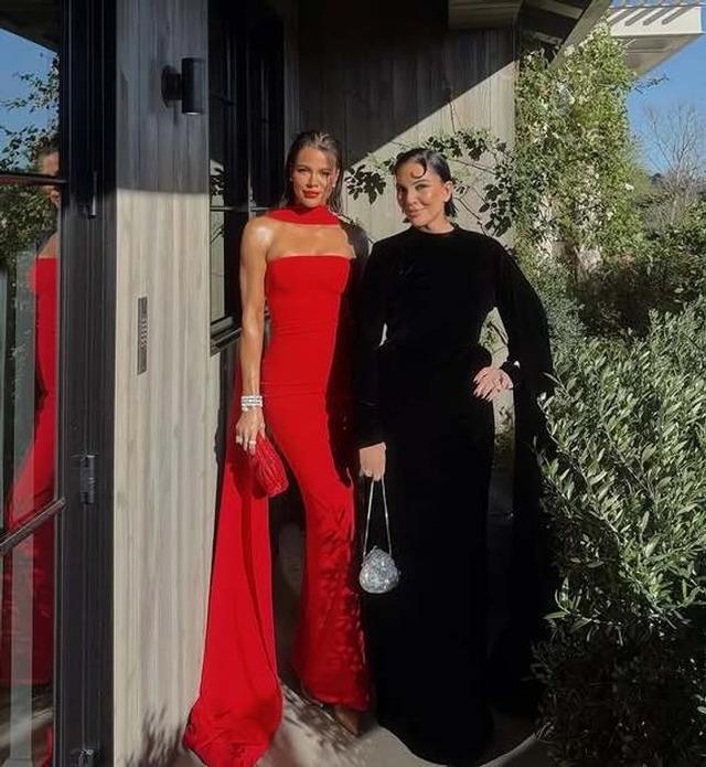 Kris Jenner and daughter Khloé Kardashian, both showcasing their stunning looks at a recent event.