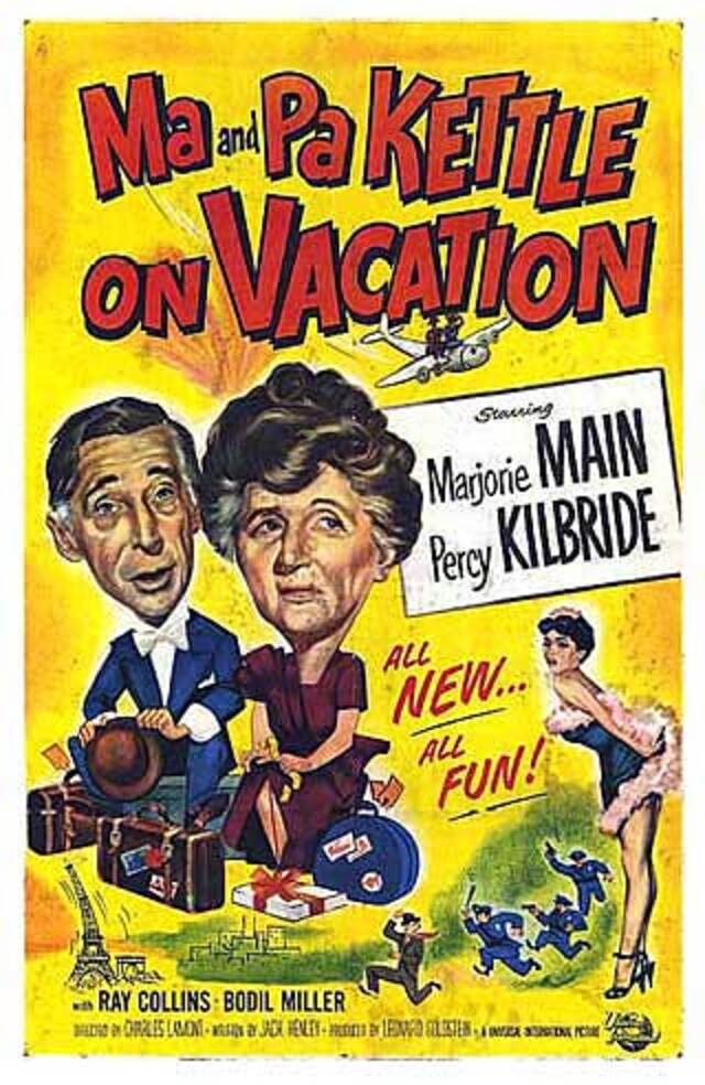 Ma and Pa Kettle on Vacation movie poster, promising a new chapter of comedic escapades.