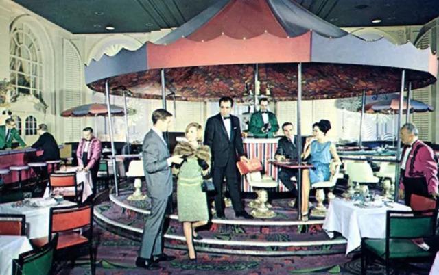 Merry-Go-Round Lounge at the Sheraton-Plaza Hotel in Boston: a whimsical escape in the heart of the city.