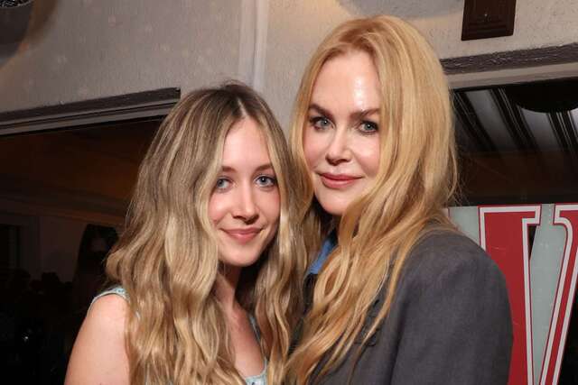 Nicole Kidman and her daughter, Sunday Rose Urban, posing together at an event