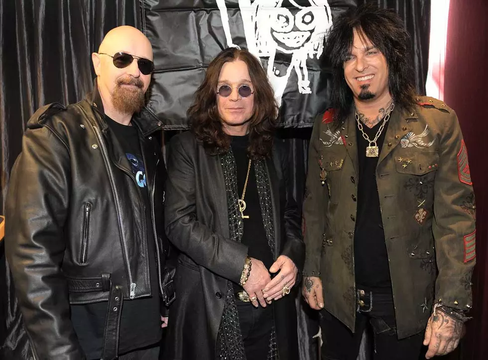 Ozzy Osbourne, Rob Halford, and Nikki Sixx, 2010 – Three metal legends come together for an unforgettable performance.