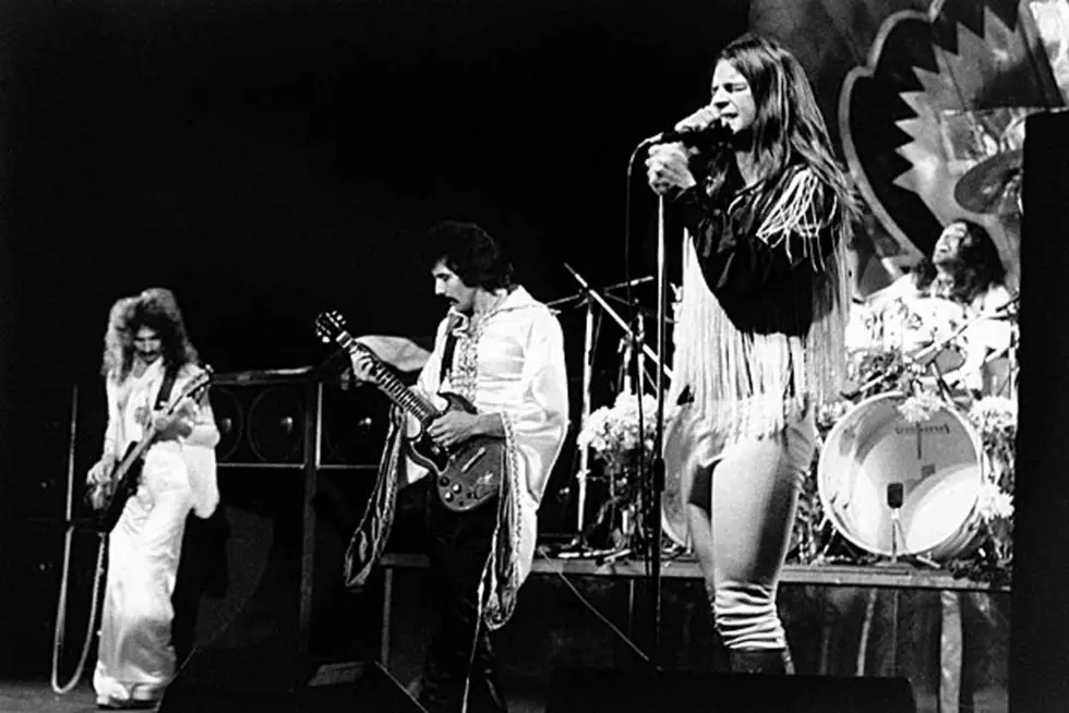 Ozzy Osbourne, Tony Iommi, Geezer Butler, and Bill Ward, 1975 – The heavy metal pioneers forging new paths.
