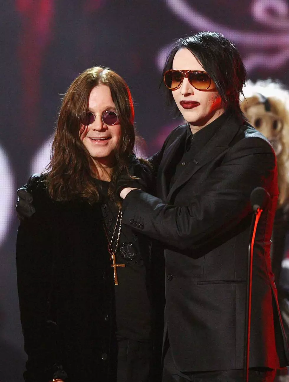 Ozzy Osbourne and Marilyn Manson, 2006 – Two heavy metal icons joining forces for a powerful performance.