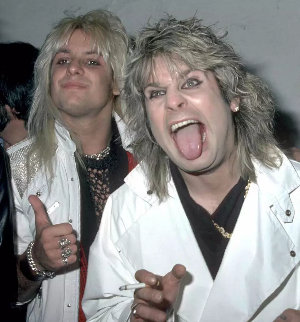 Ozzy Osbourne and Vince Neil, 1984 – Two rock icons unite for an unforgettable moment.