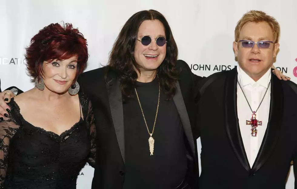 Ozzy, Sharon, Jack, and Kelly Osbourne with Elton John, 2007 – A legendary family moment captured with an icon of music.