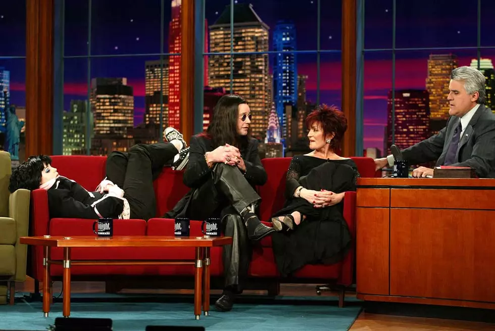 Ozzy, Sharon, and Kelly Osbourne with Jay Leno, 2002 – The Osbournes’ charm taking over the world.