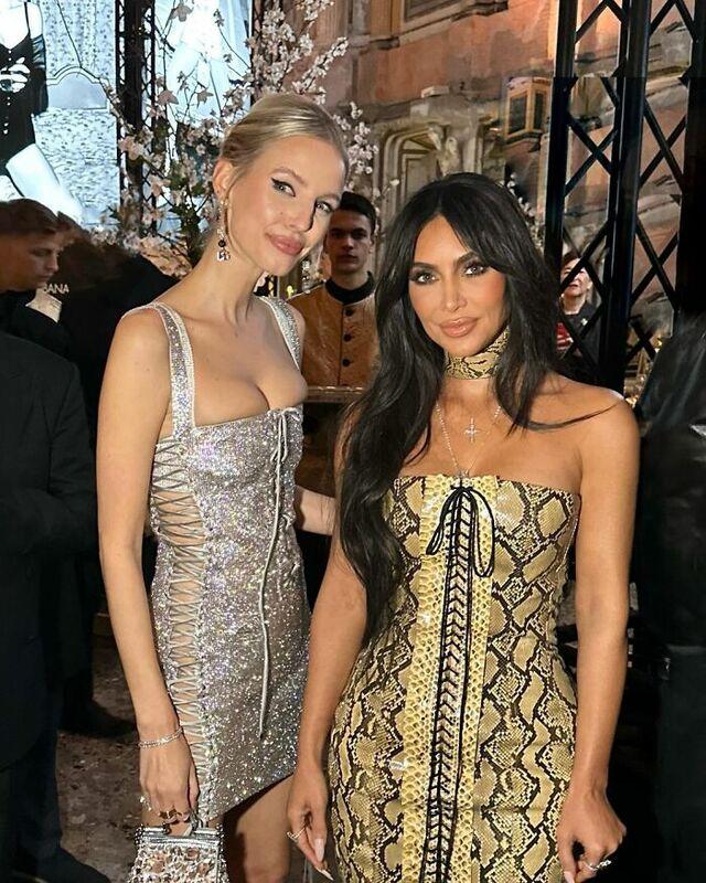 People noticed Kim's skin looked less airbrushed in Leonie's photo compared to her own posts and said she appeared older in that shot.