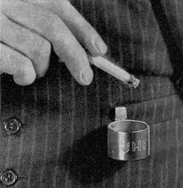 The Vest-Pocket Ashtray – making it easy to keep your cigarette within reach and safely extinguish when needed.