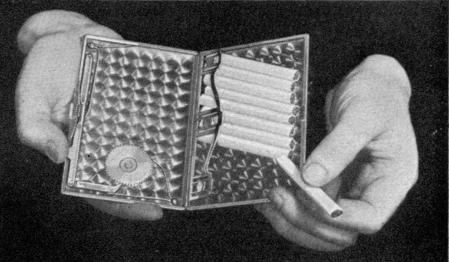 This innovative cigarette case keeps track of smokes “borrowed” by friends, opening with the press of a button when you want to light up.
