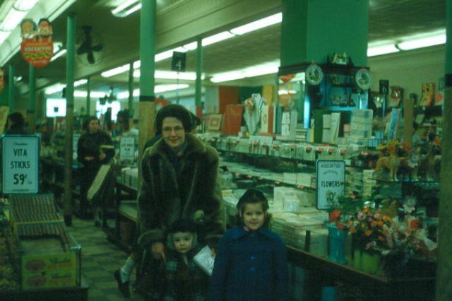 Woolworths Department Store in Southbridge, 1950s.