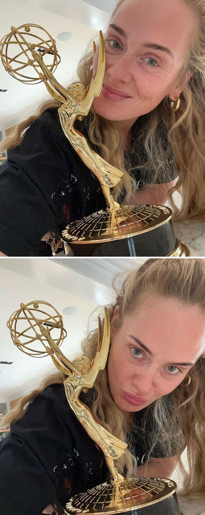 Adele: Celebrating Without Makeup