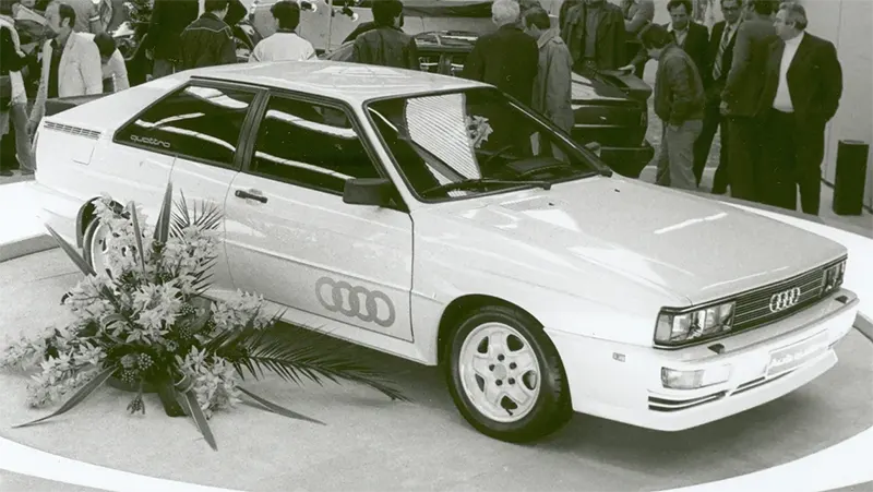 Audi Quattro – A true pioneer in all-wheel-drive technology, the Audi Quattro was built for performance.