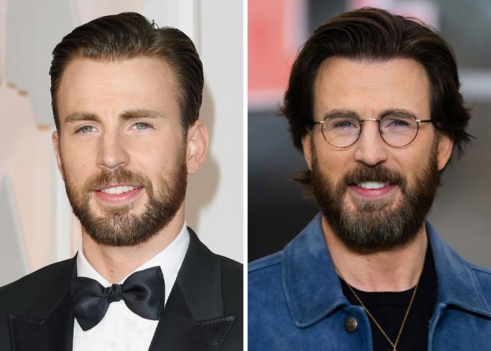 Chris Evans: The Surprising Full Beard and Long-Haired Look at Red Carpet Events