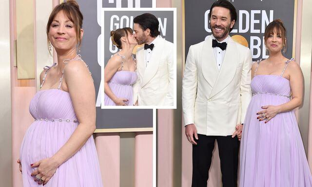 Kaley Cuoco: Glowing Lavender Radiance