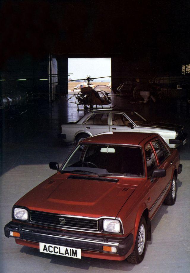 Triumph Acclaim, 1984 – With its blend of British charm and Japanese efficiency, the Triumph Acclaim was a standout in its class.