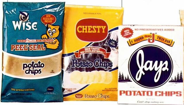 Wise, Chesty, and Jay’s chips from the '80s—packaged for a perfect snack experience