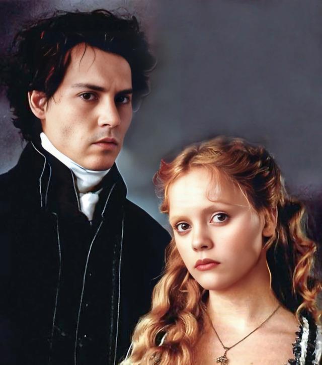 Christina Ricci (19) & Johnny Depp (36) — Sleepy Hollow