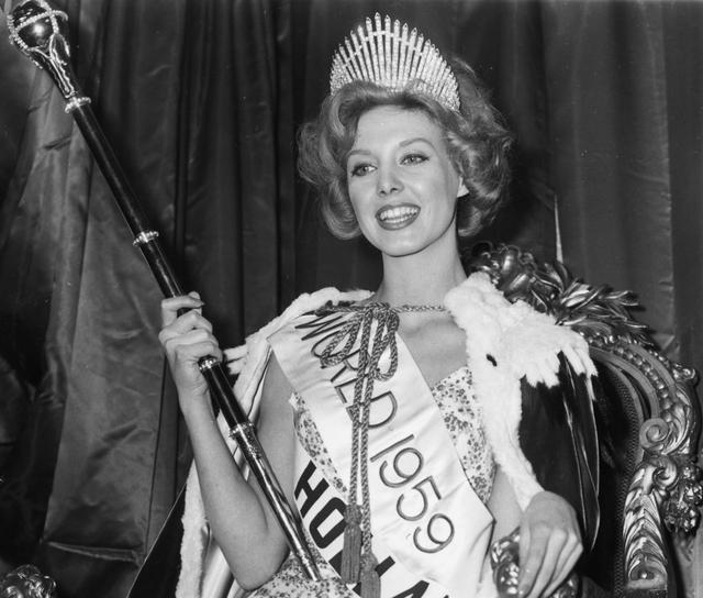 Corine Rottschäfer from the Netherlands claimed the Miss World crown in 1959, captivating audiences everywhere.