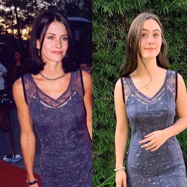 Courteney Cox and Coco Arquette: Revisiting ’90s Chic with a Betsey Johnson Dress