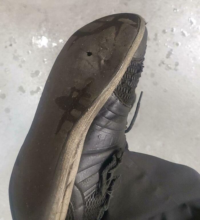 Found a Hole in My Shoes While Using the Urinal at Work