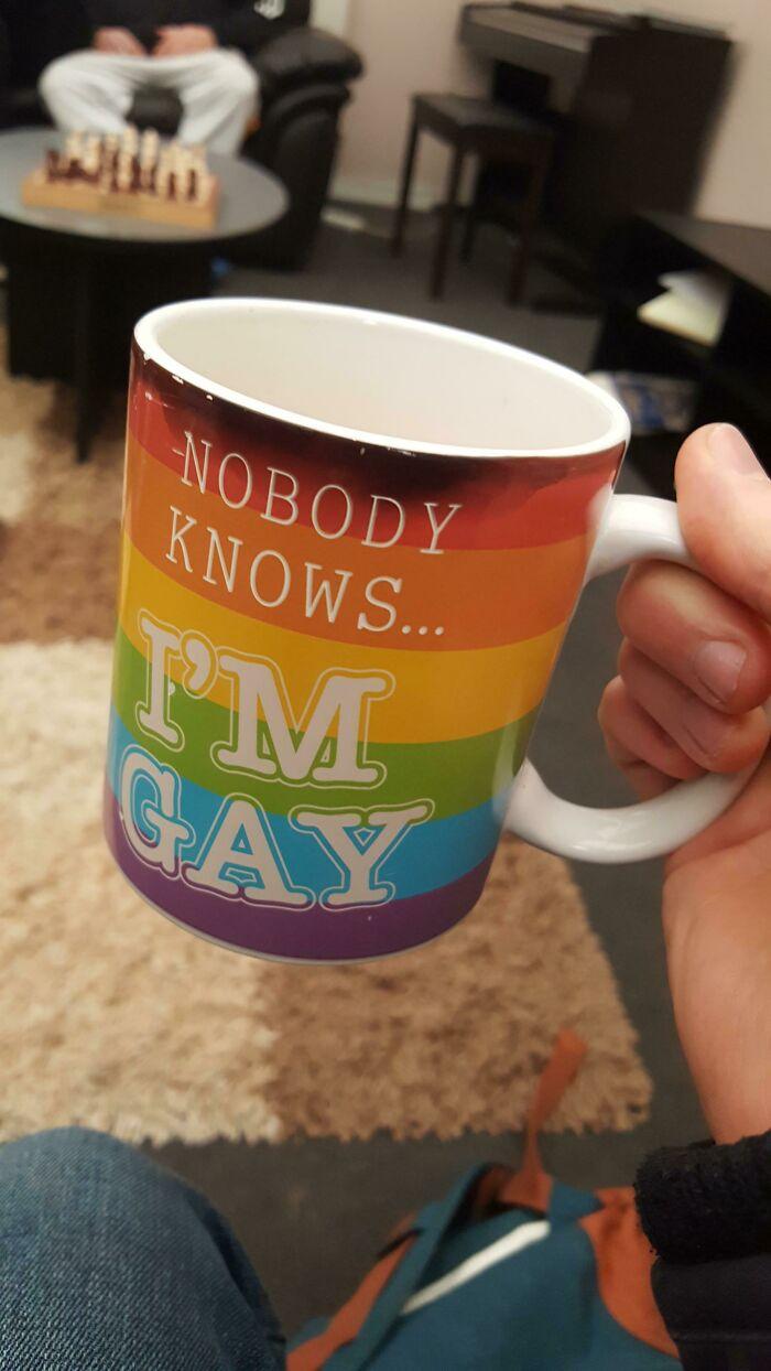 Given a Heat Sensitive Mug for a Work Meeting