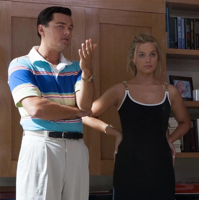 Margot Robbie (23) & Leonardo DiCaprio (39) — The Wolf of Wall Street