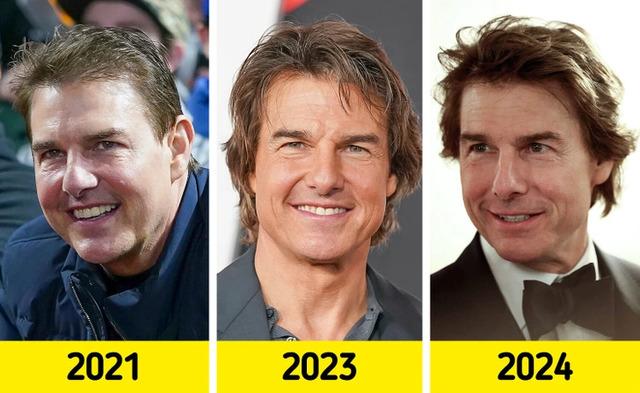 A timeline of Tom Cruise’s evolving appearance from 2021 to 2024, fueling conversations about aging and cosmetic choices.