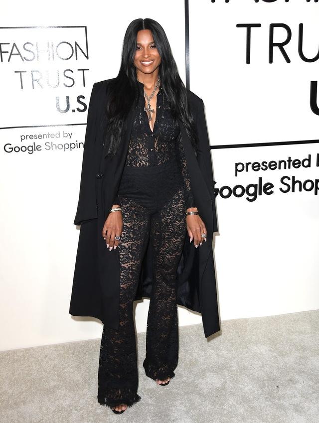 Earlier this year, Ciara impressed at the Fashion Trust U.S. Awards in a delicate lace Dundas ensemble